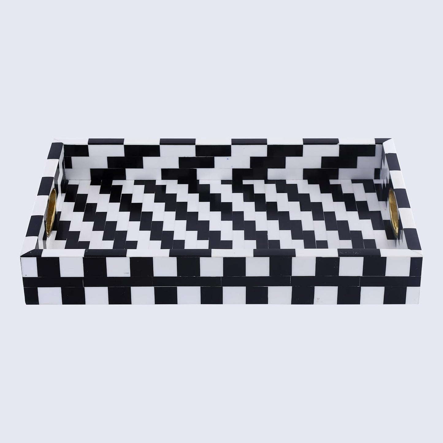 Optique Ottoman Tray / 11 x 17 / Pixel / Black