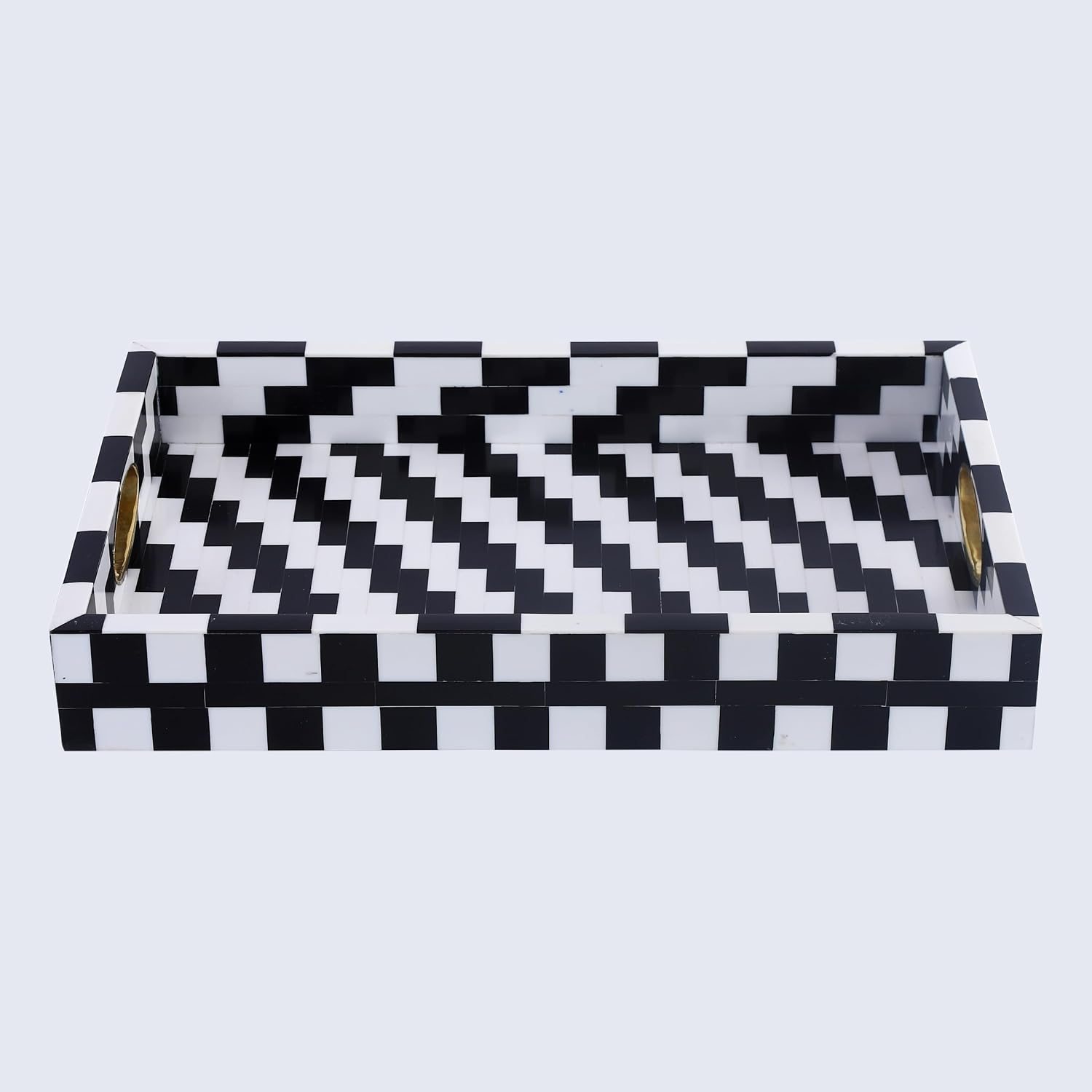 Optique Ottoman Tray / 11 x 17 / Pixel / Black