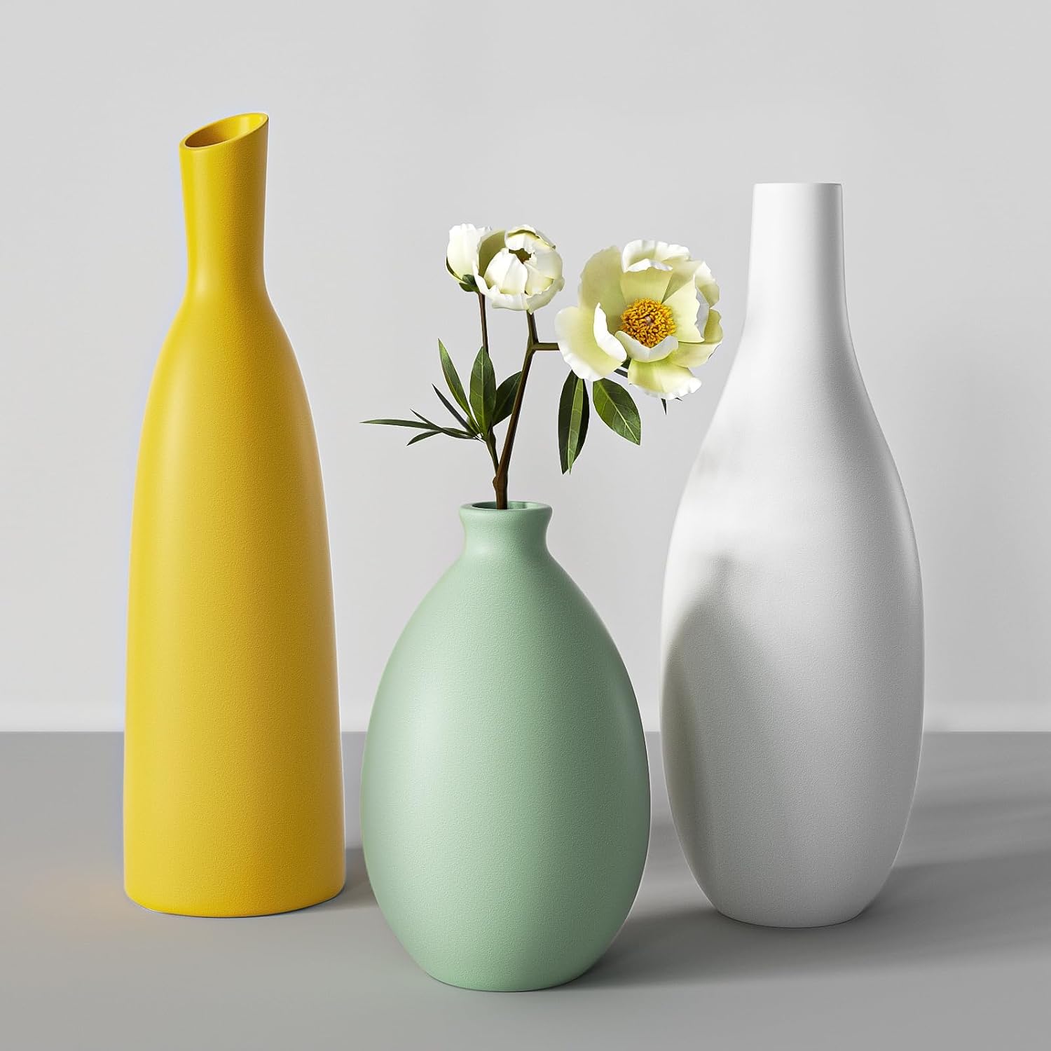 Ceramic Flower Vase Set / Multicolor