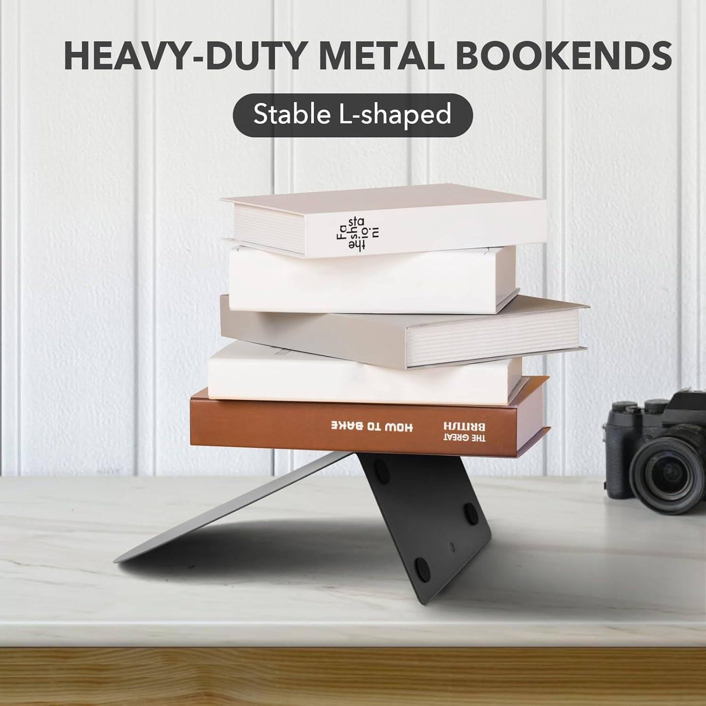 Modern Metal Book Ends / Set of 6