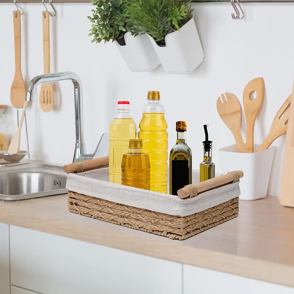 Wicker Baskets for Organizing / Beige