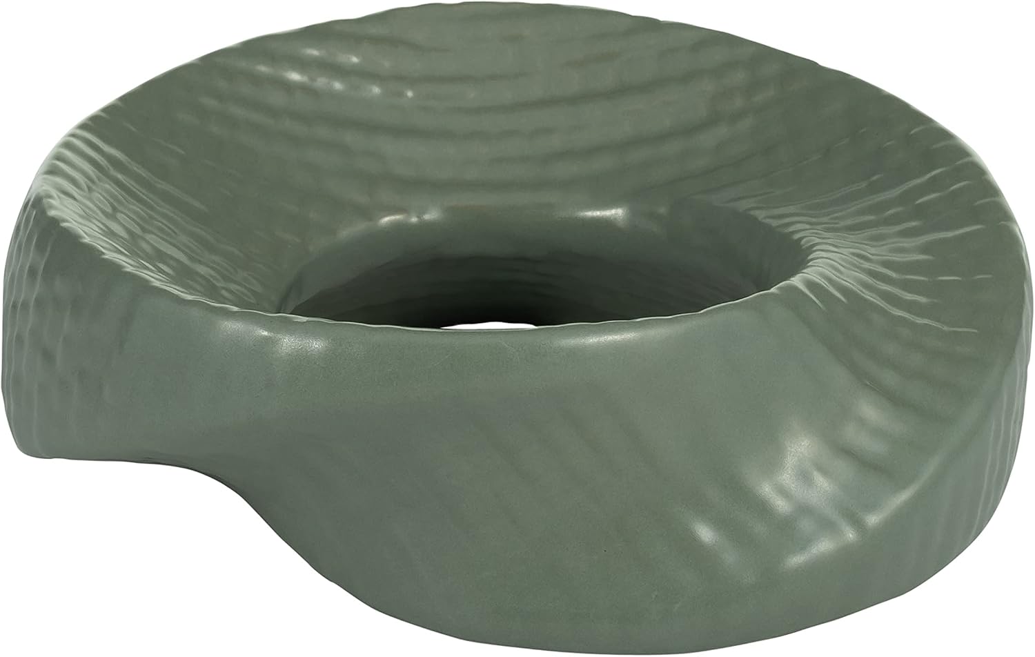 Ceramic Decorative Object / 8.0" H / Green