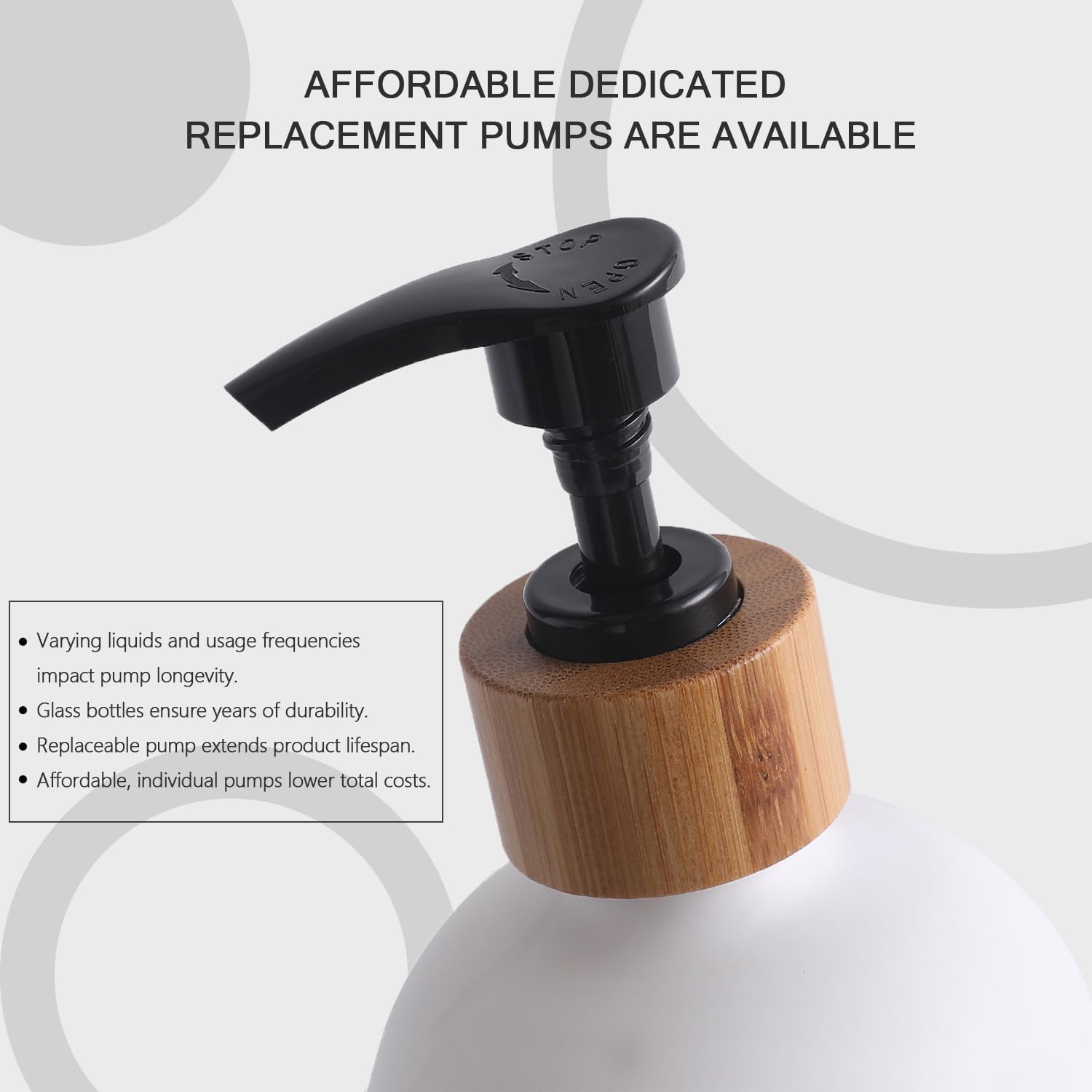 MOMEEMO Black Soap Dispenser Set, Contains Hand and Dish Soap Dispenser, Suitable for Kitchen Decor. (Black) | Contains