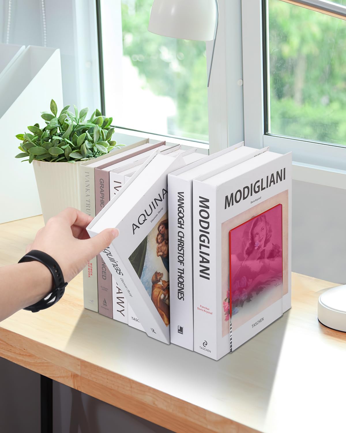 Acrylic Bookends / Book Ends / Pink