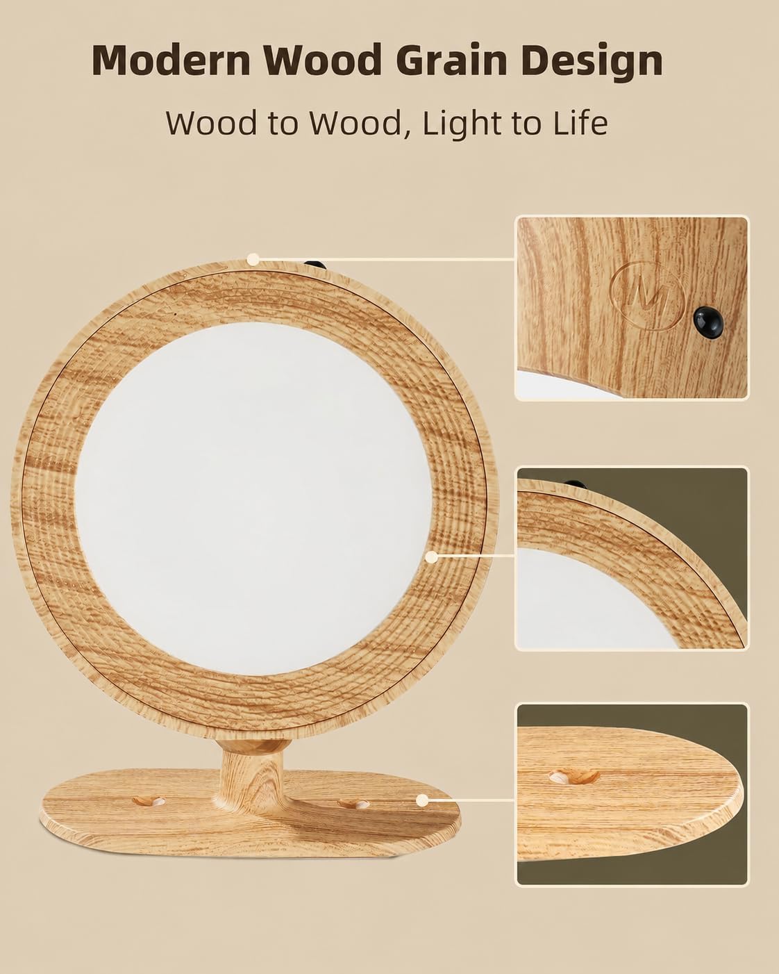 LED Wall Mounted Lights, Rechargeable Wall Sconces, 3 Color Temps, Remote & Touch, 360° Rotating and Dimmable for