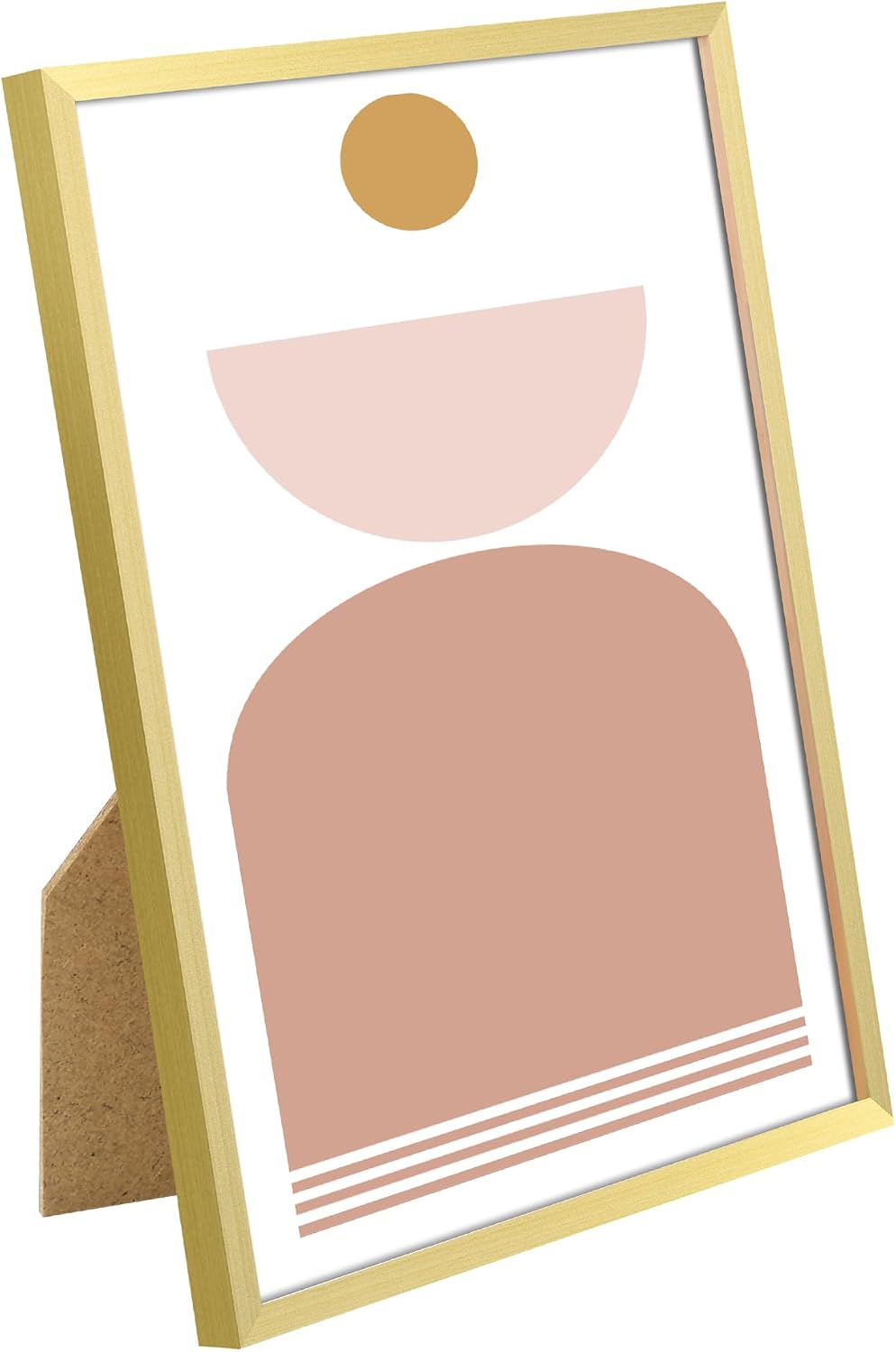 Picture Frame / Made of High Definition Glass / Gold / 8 x 10 / Set of 3