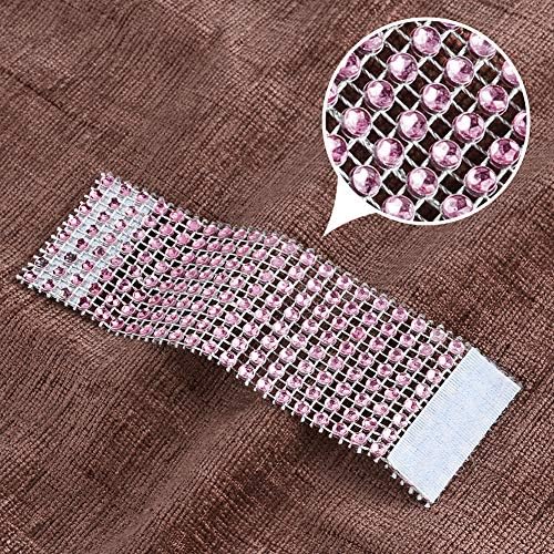 Accmor 100pcs Napkin Rings, Pink Napkin Rings Buckles