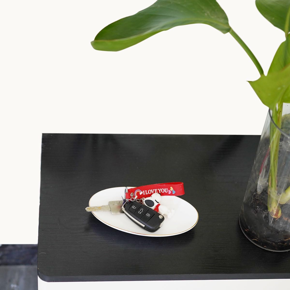 Key Dish Tray Catch All Bowl / White / 7 x 4