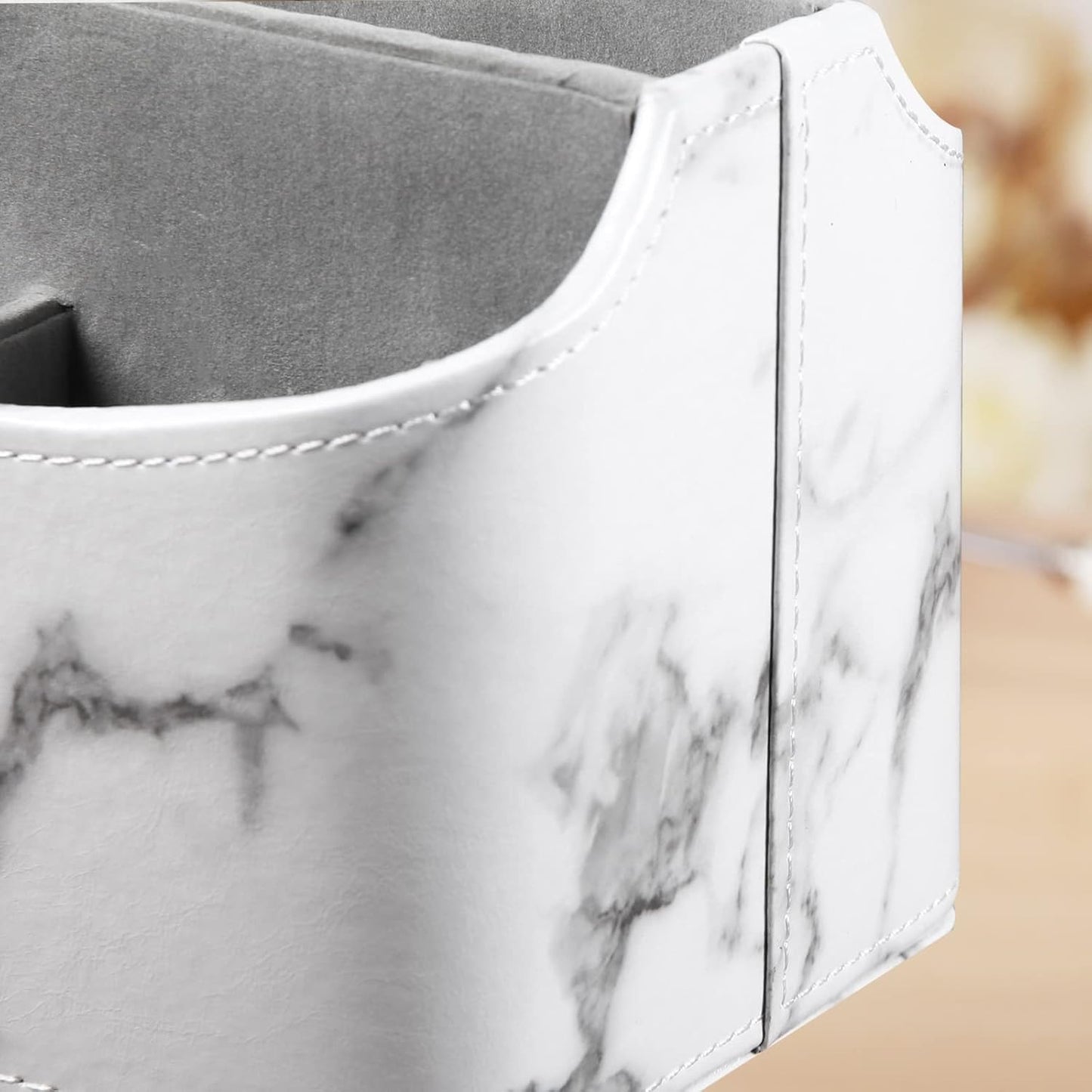 Leather 360°Rotatable Remote Control Holder / 1 Marble