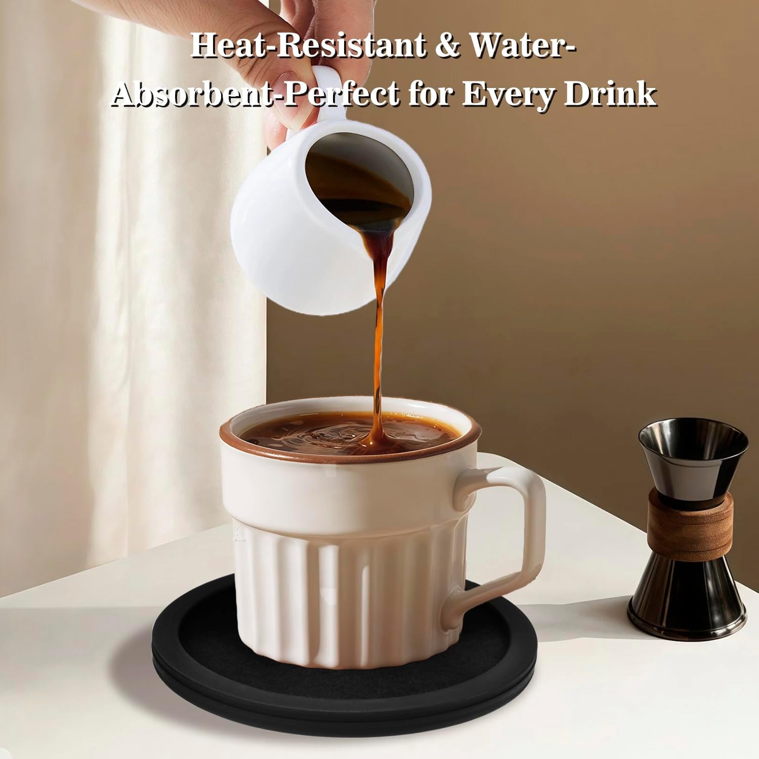 Holder / Silicone Cup Mat / Black