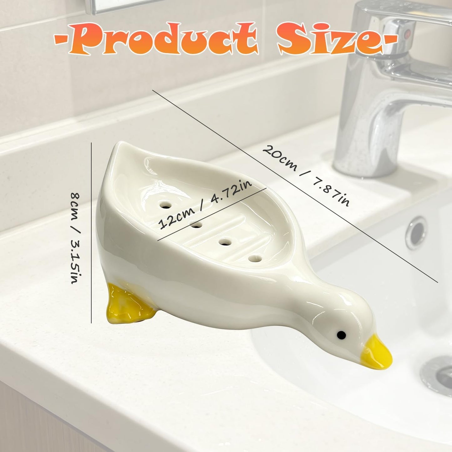 Duck Ceramic Soap Holder