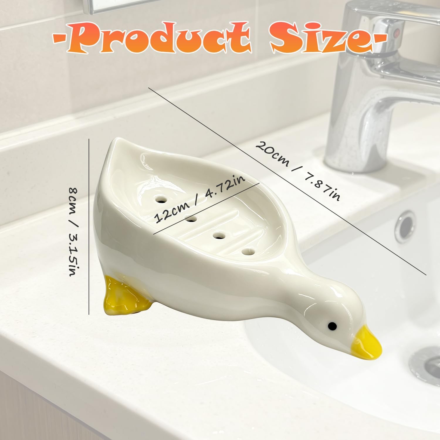Duck Ceramic Soap Holder