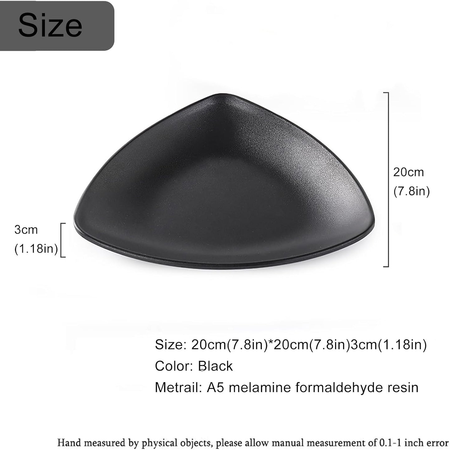 ring jewellery tray organiser tray / Triangle / Black