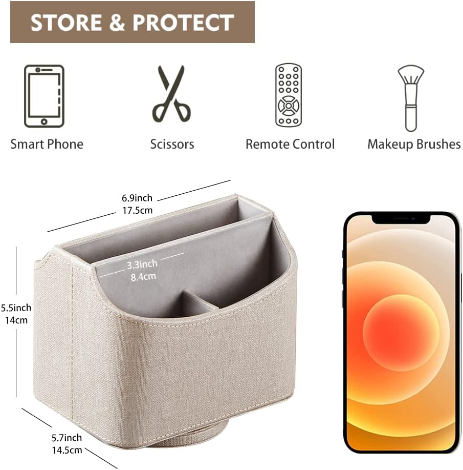 360° Rotating Remote Control Holder / Beige