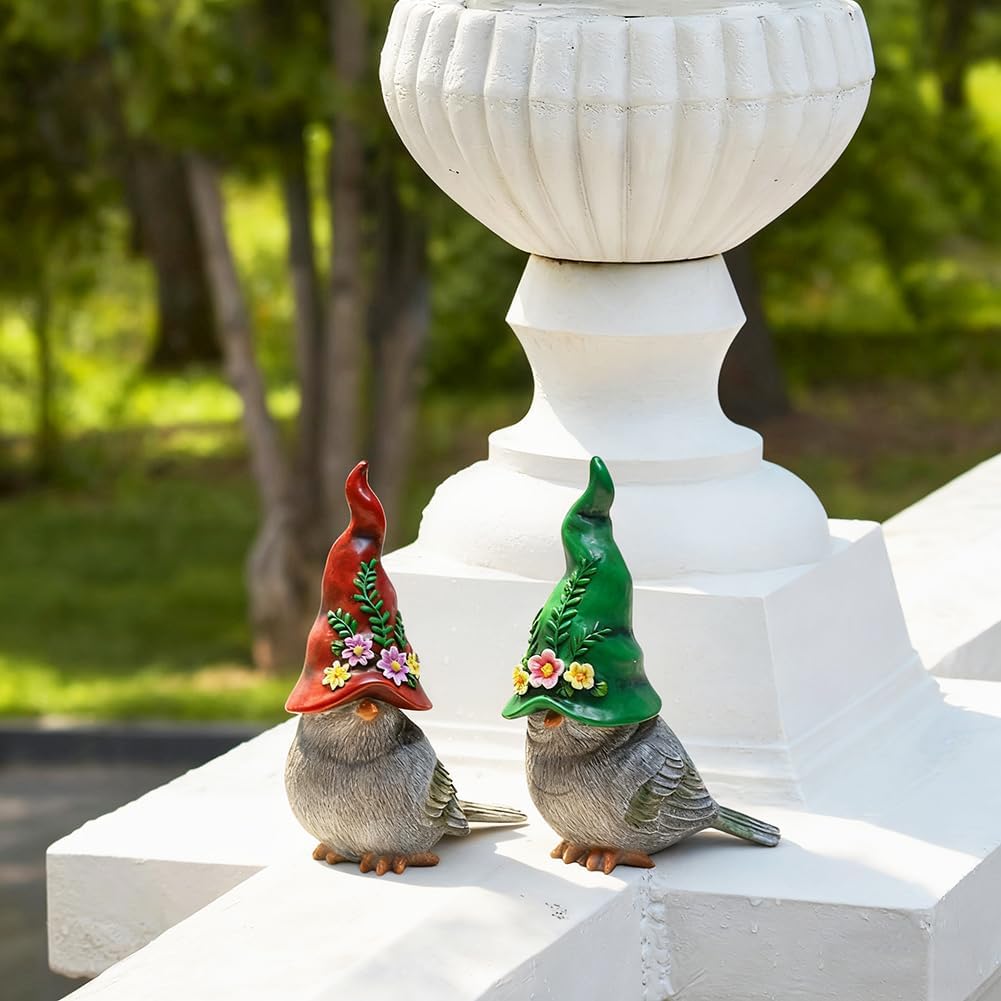 Bird Statues Bird Sculptures Garden Decor Bird Figurines Home Decor Decorative Bird / Set of 2