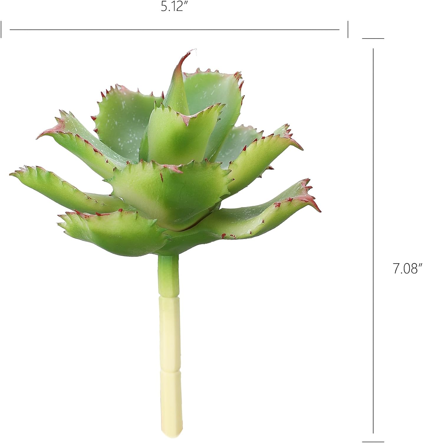 Artificial Succulent Plant Faux Succulents Agave potatorum Flower Arrangement / Green / 7.08 Inch