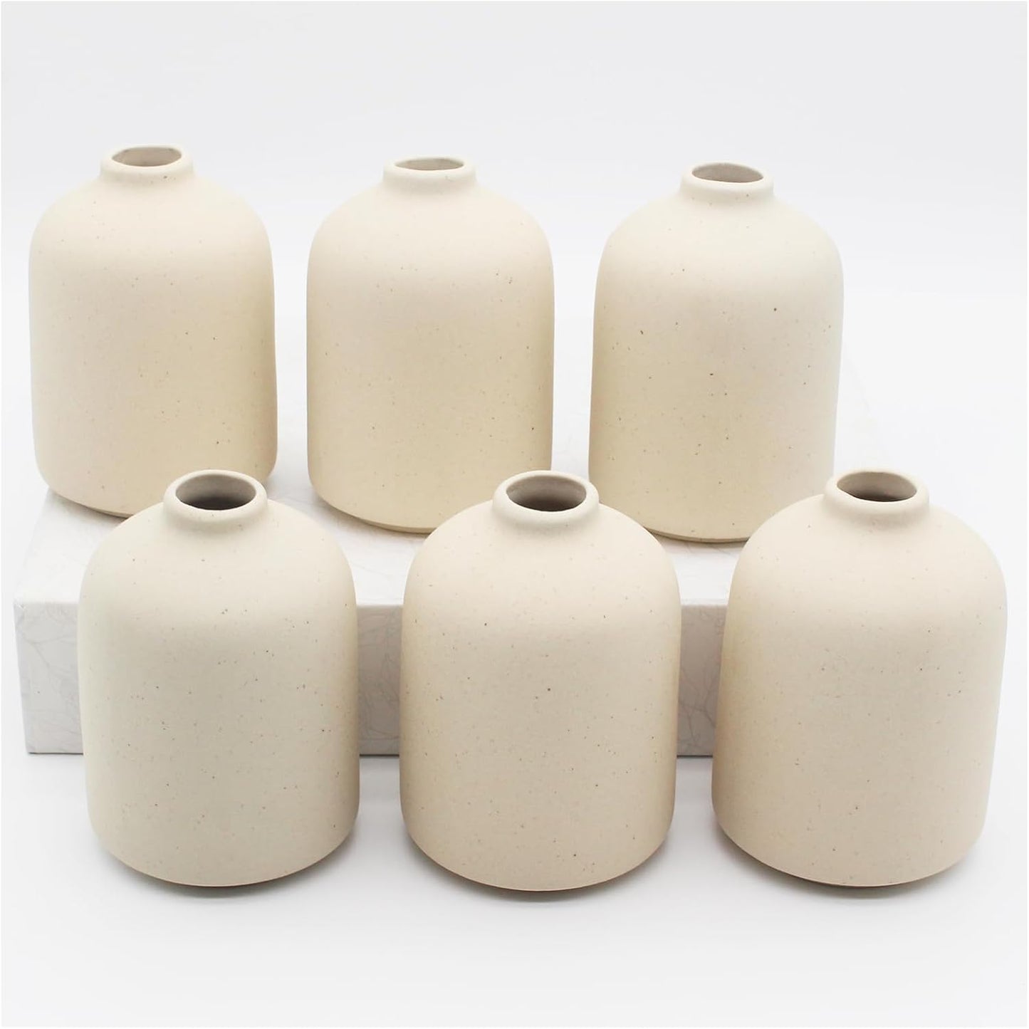 Vase for Flowers Boho Vases / Small / Light Yellow-b / Set of 6