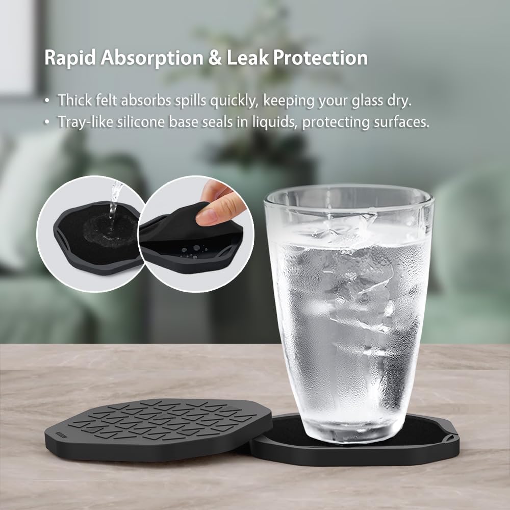 Holder / Built-in Leak / 01. Black / Set of 6