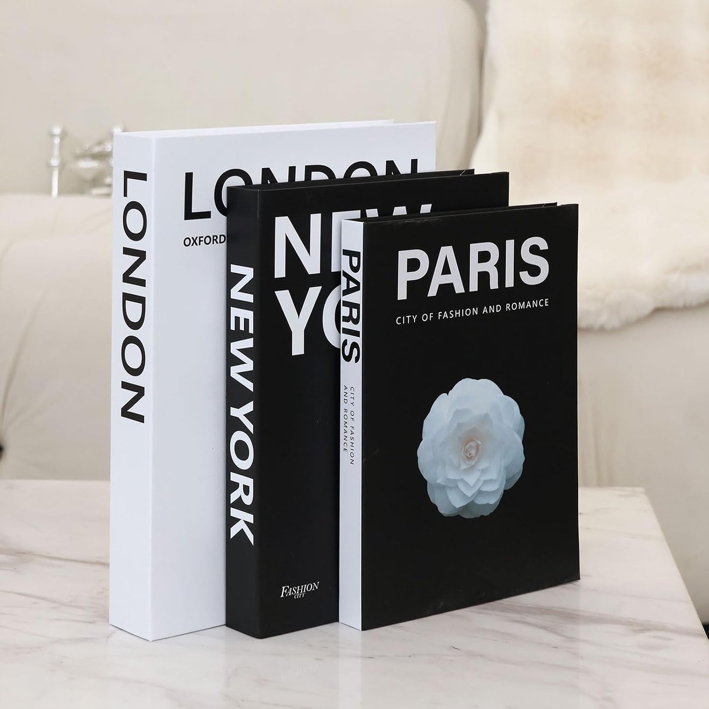 Fake Book Boxes / NY-001 / Set of 3