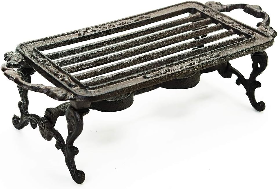 Sungmor Heavy Duty Cast Iron Teapot Dish Warmer Stable Holder for Tealight Stand | Tealight Warmer Decorative Stove for
