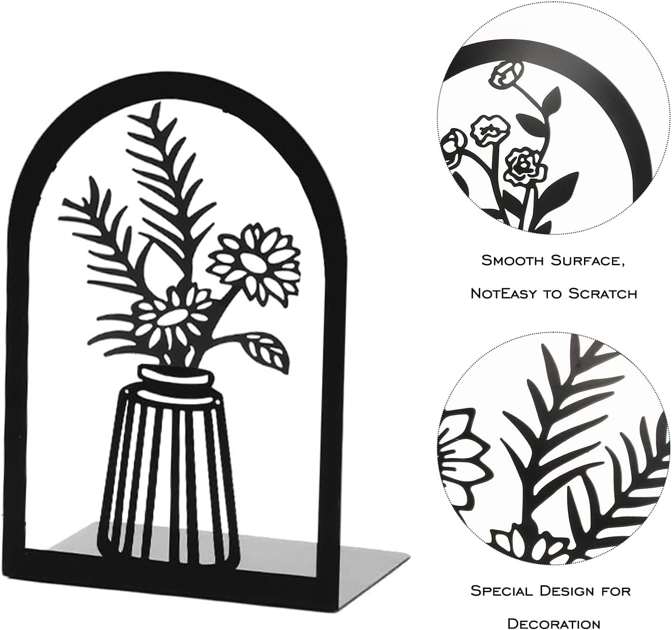 3 Pair Metal Bookends