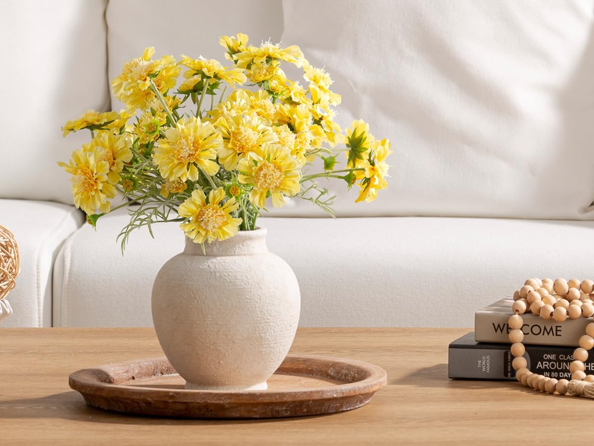 Ceramic Flower Vase / 6.7" - W