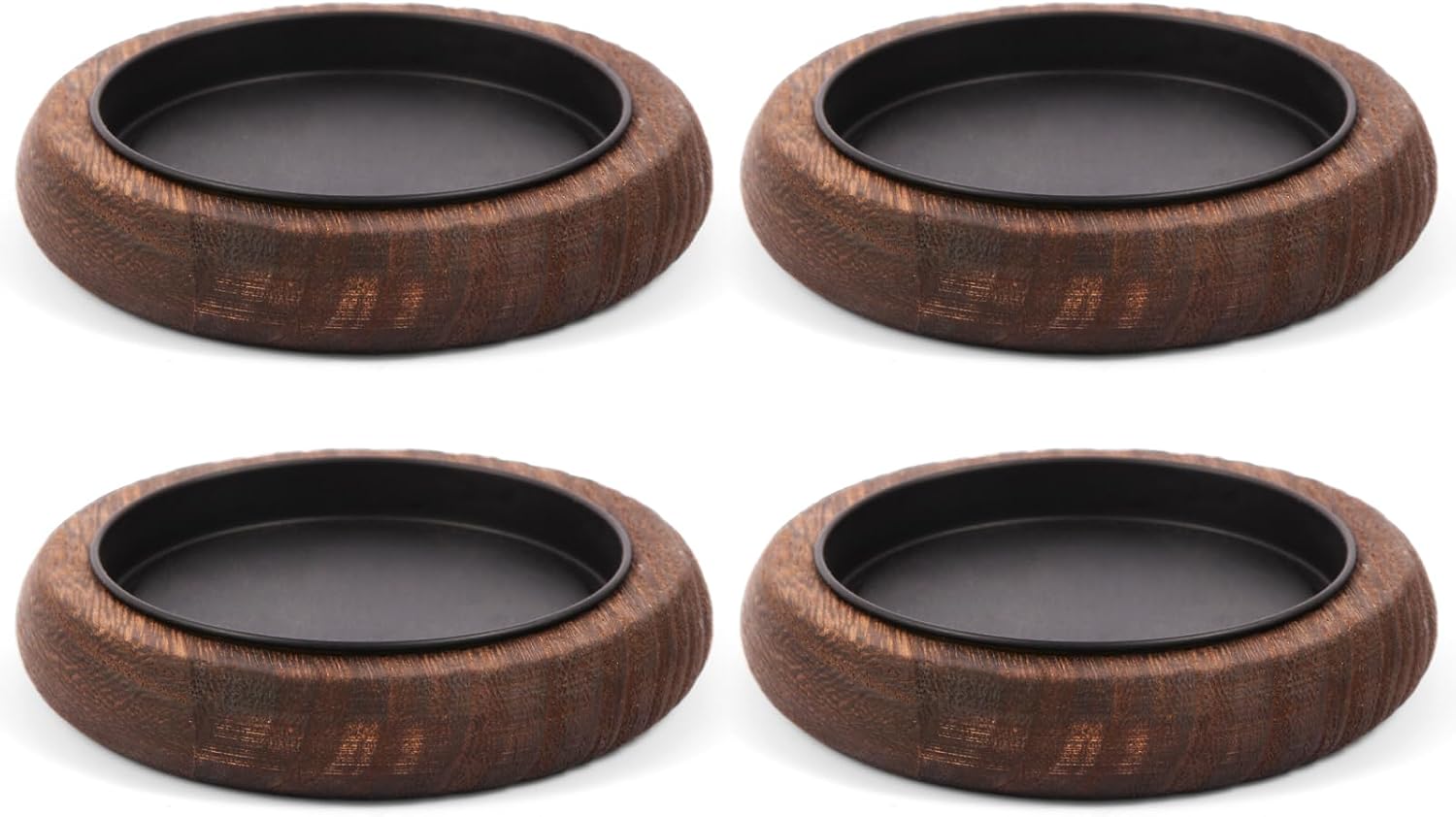 Wood Candle Holder Farmhouse Decor Wooden Pillar Candles Tray / Brown*4