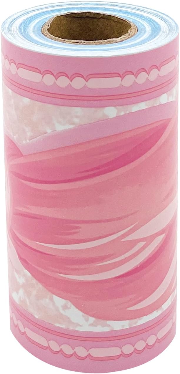 Yifely Bowknot Wallpaper Border Peel & Stick Wall Covering Kitchen Bathroom Bedroom Tiles / Pink