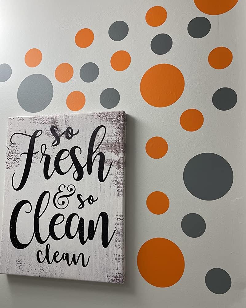 Polka Dots Stickers / 30 Decals / Orange