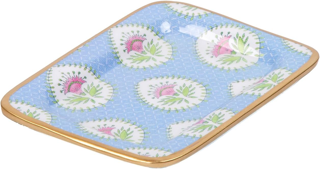 Jaye’s Studio Decorative Trinket Tray / Multicolor / Rectangular / Blue