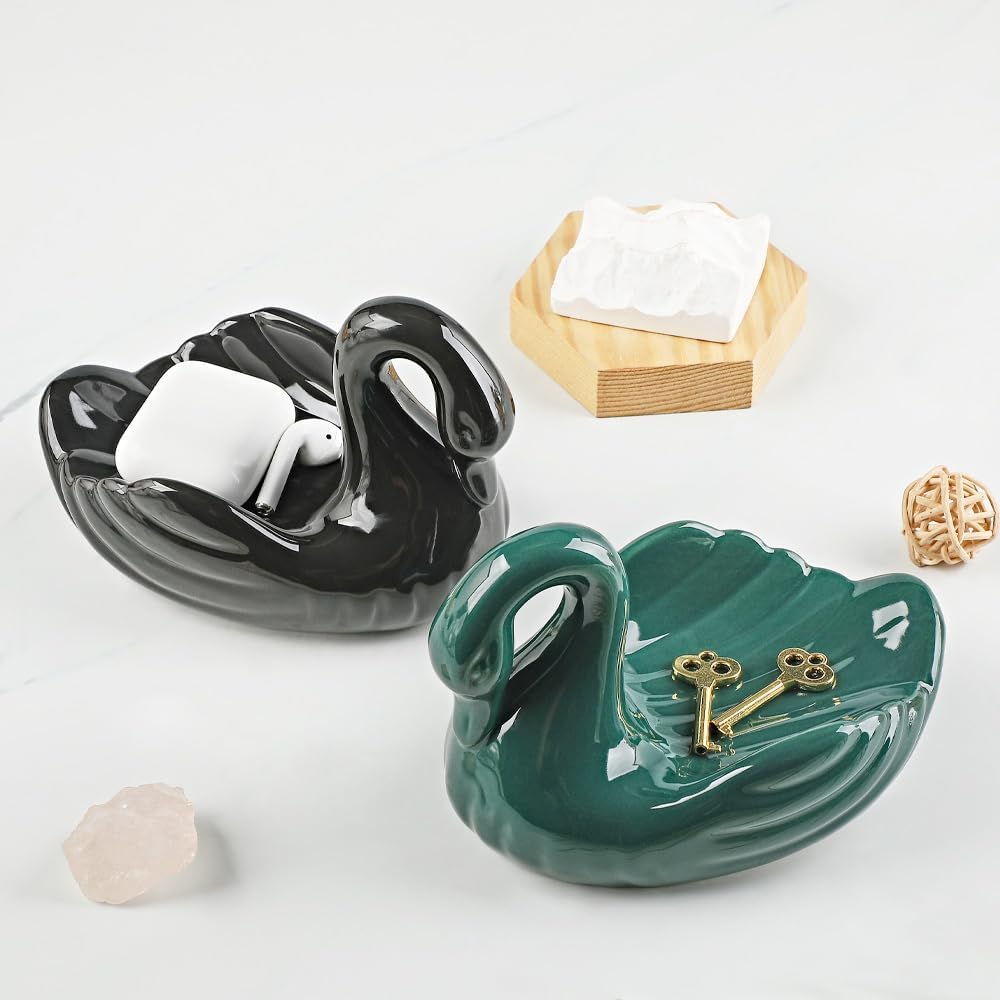 Ceramic Tray / Draining Soap Dish / Green