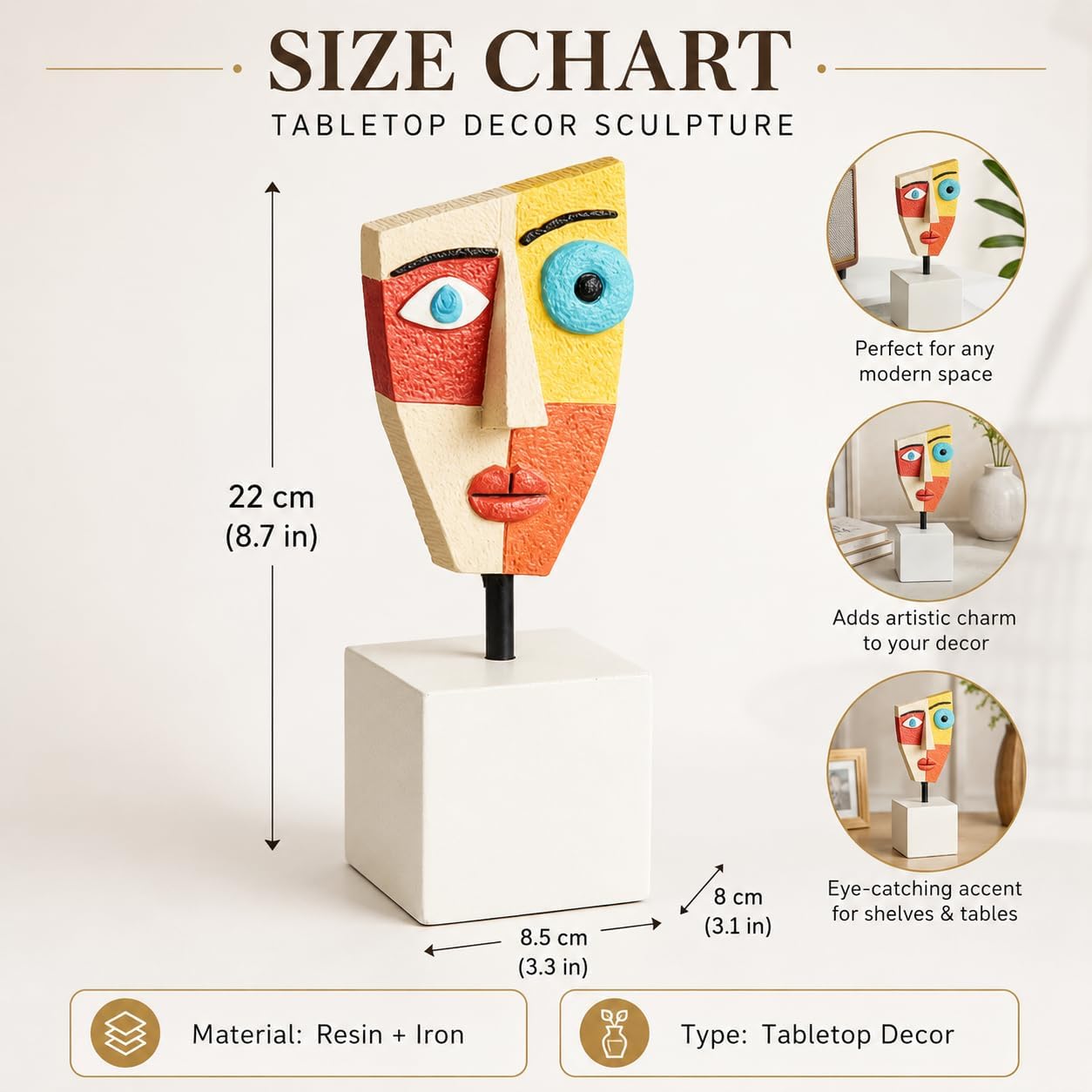 Mid Century Modern Statue / D