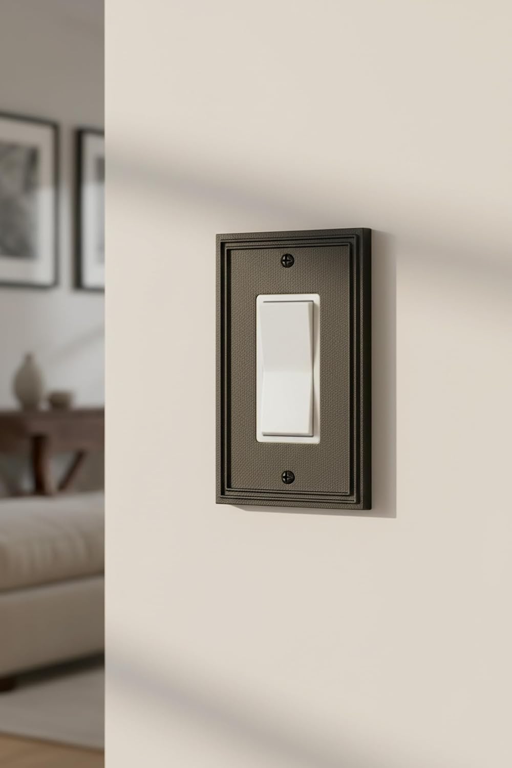 Rio Salto Black Light Switch Cover Plate Rocker Switch Plate Decorator GFCI Outlet Covers Light Switch Cover Wall