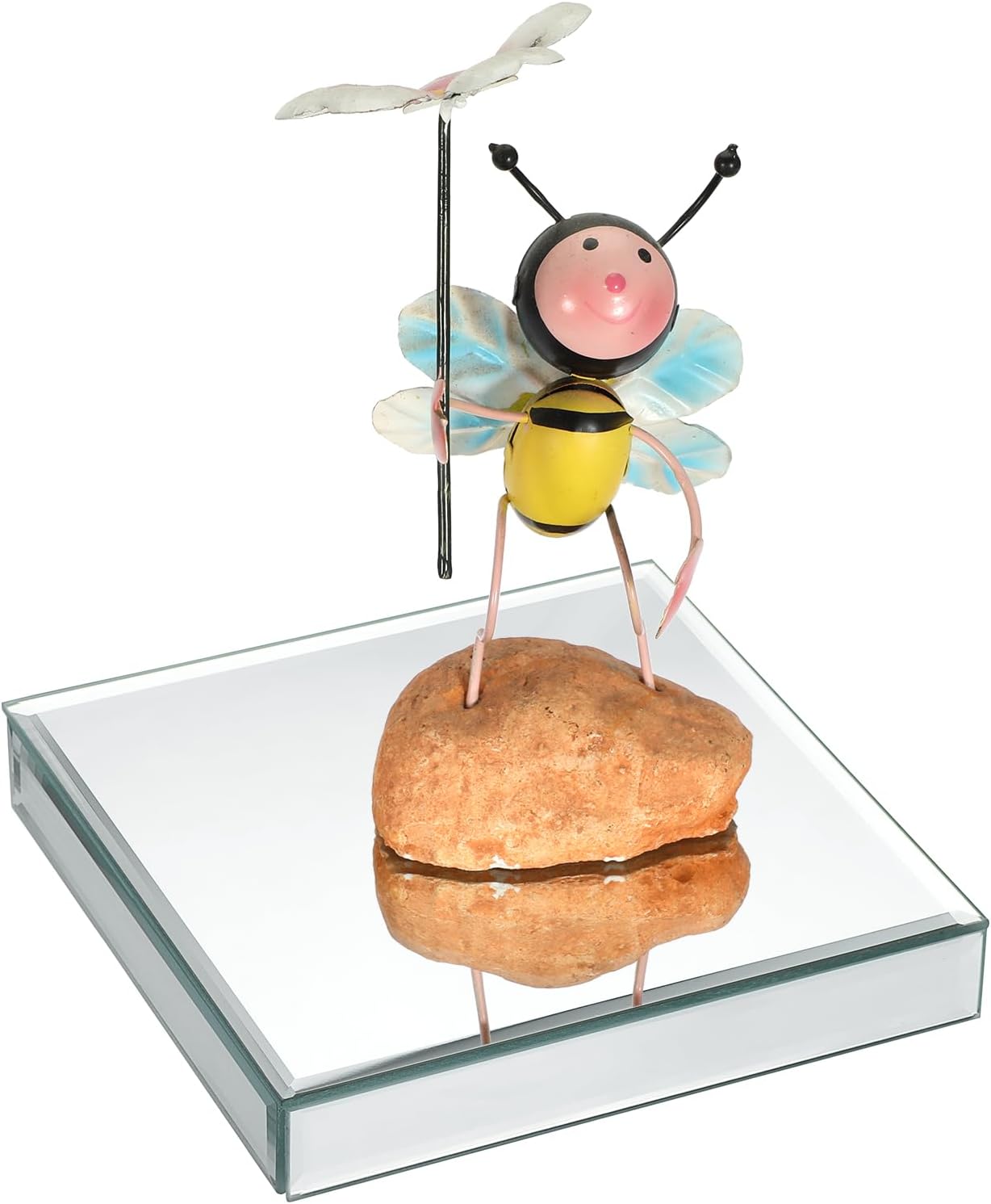 Mirrored Risers for Display Glass Figures Display Stand Base Collectibles Showpeice / Square,medium