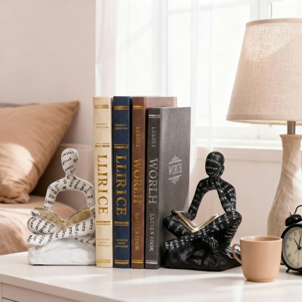 Heavy Duty Book Ends / Black and White