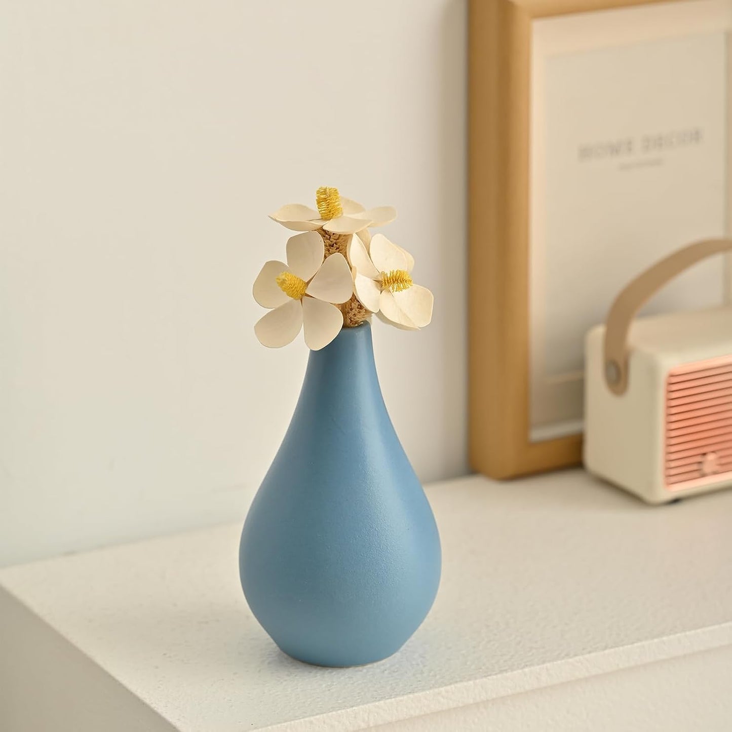 Ceramic Vase / Flowers / Colorful / Set of 5