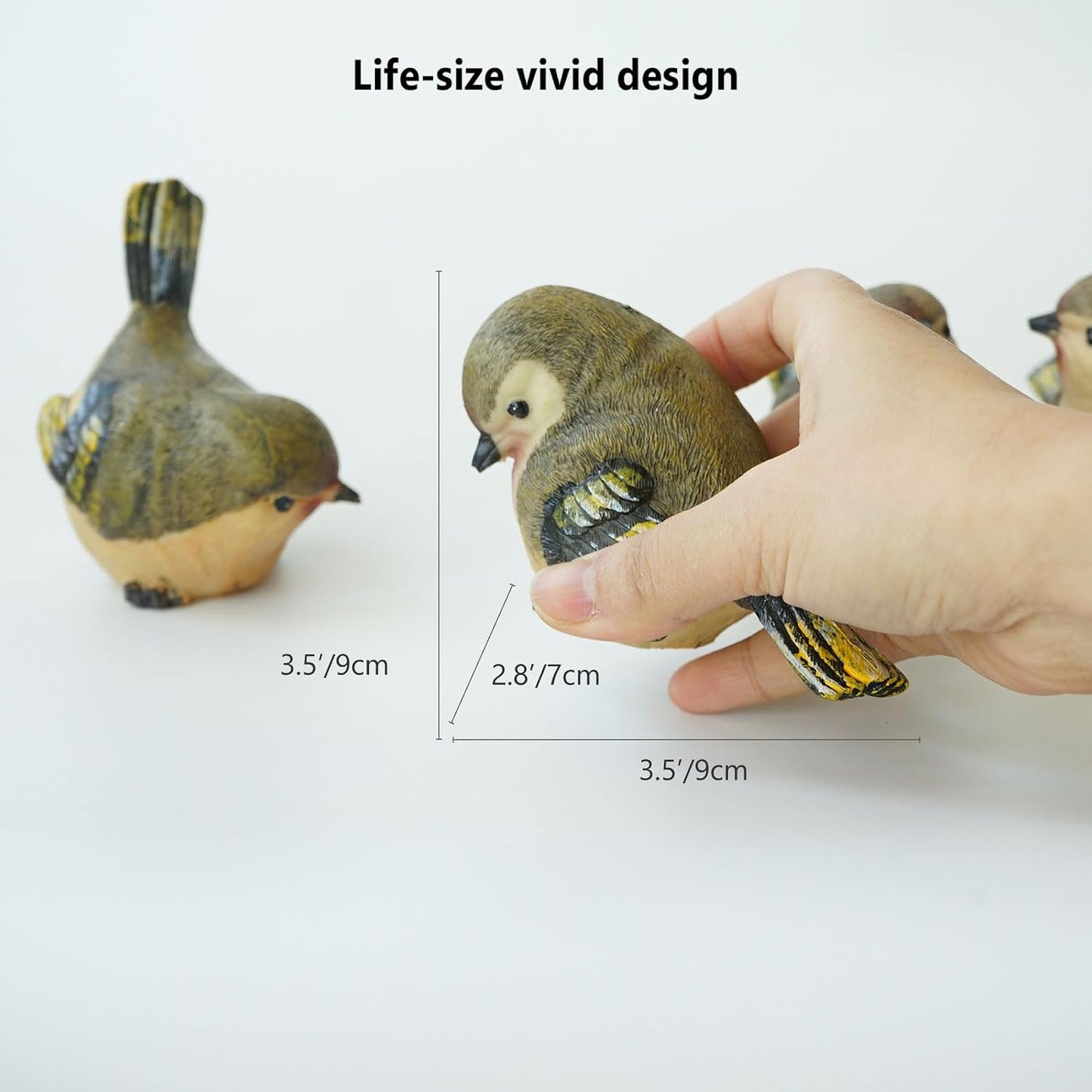 1 True Bird Statue / Set of 4