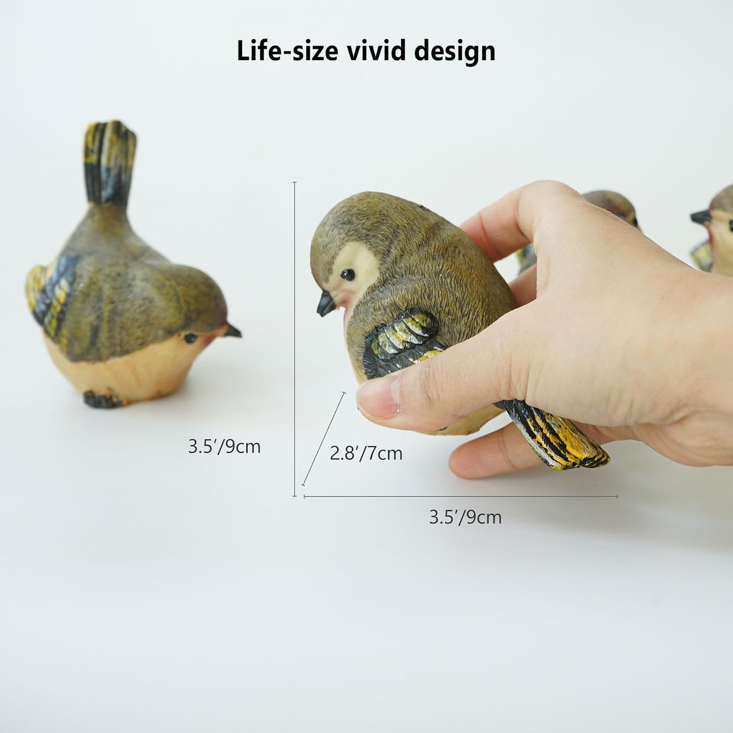 1 True Bird Statue / Set of 4