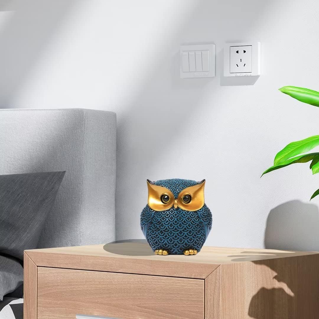 Owl Figurines Home Decor Accents Small Décor Items / Style1-blue