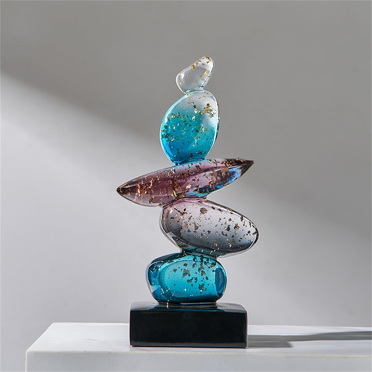 Resin Pebble Shape Sculpture Decor -Aesthetic Home Decor