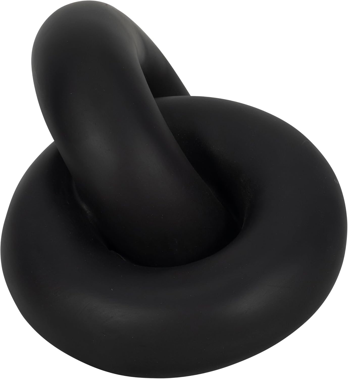Resin Knot Sculpture / 7.0" H / Black
