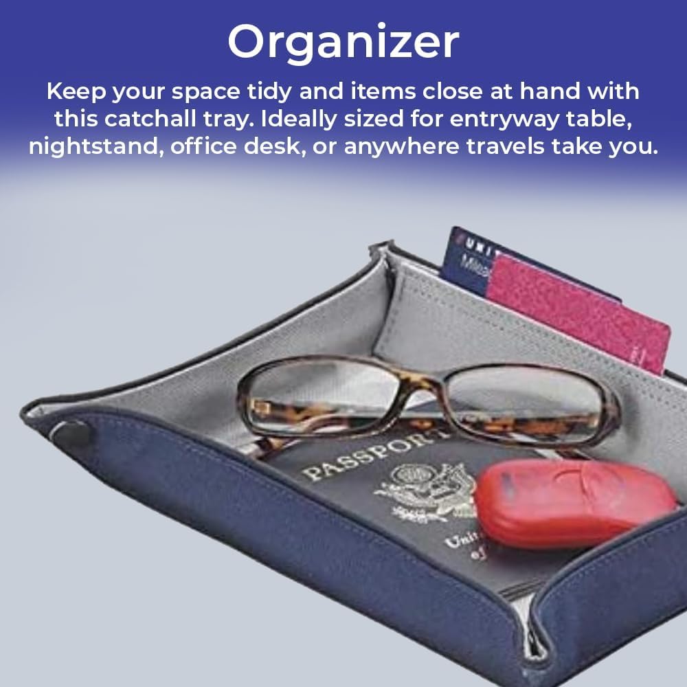 Catch All Tray for Bedside / Navy