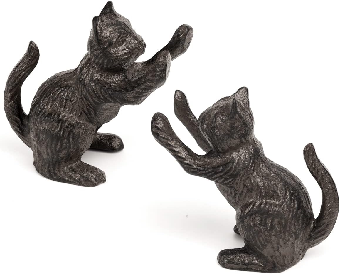 Cat Decorative Bookends / Black