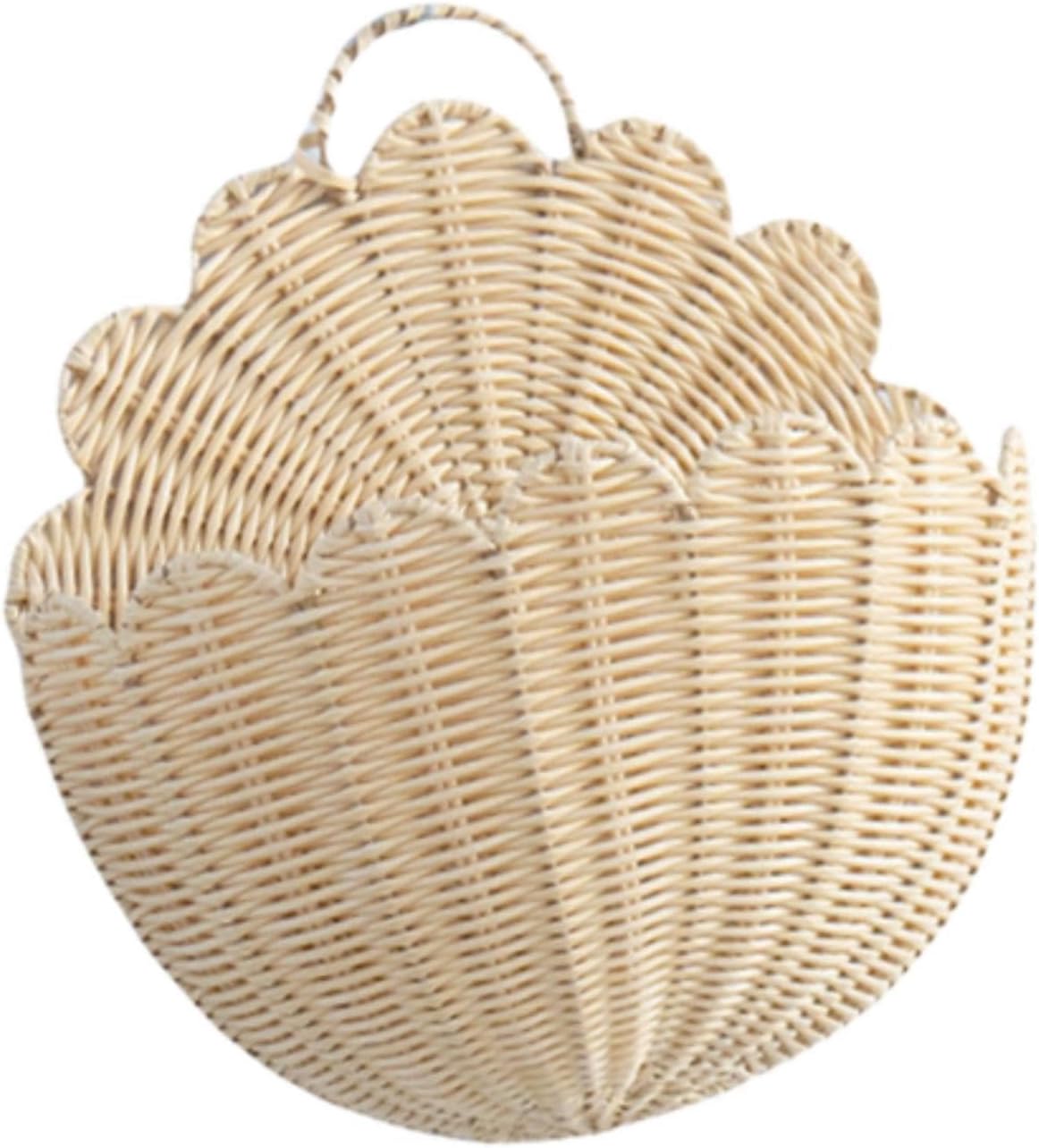 Wall Hanging Basket Storage Organizer Imitation Rattan Plants Multifunctional Decoration / Large