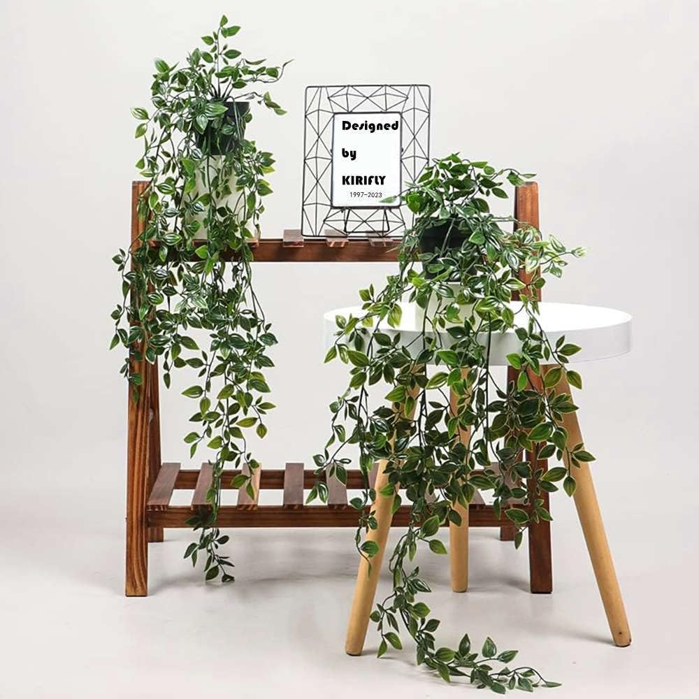 Fake Plants Artificial Indoor Faux Hanging Plants Greenery Eucalyptus Décor / Green / Set of 3