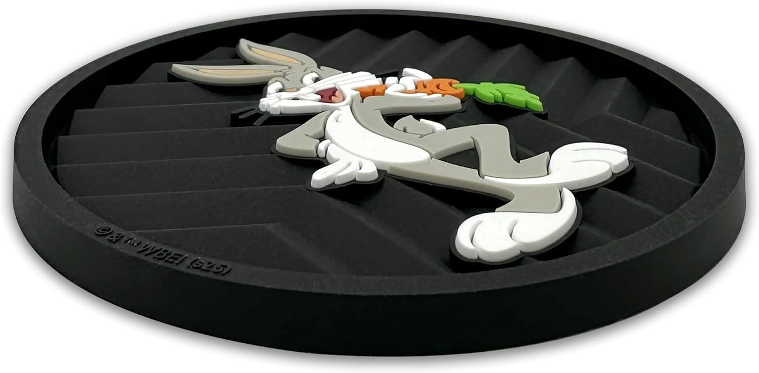 Officially Licensed Looney Tunes Automotive 3D Textured Silicone Coasters / Bugs Bunny