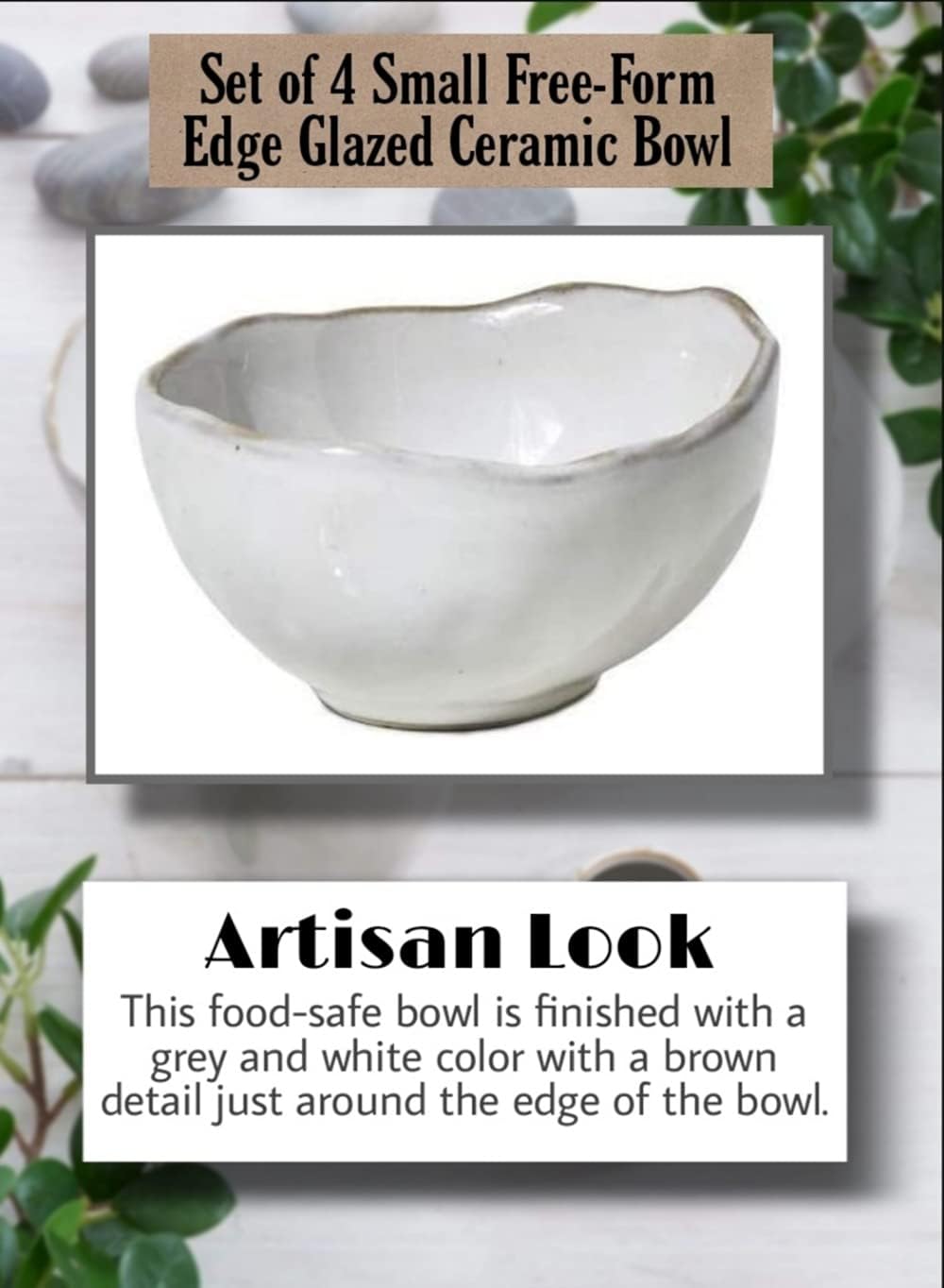 Centerpiece for Vintage Weddings / 4" Bowl / Set of 4