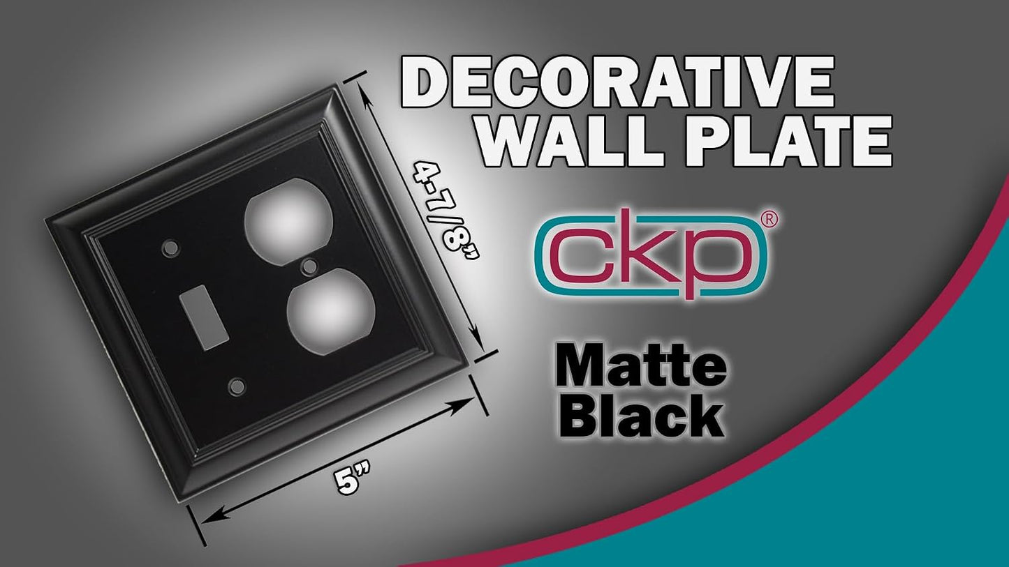 Cool Knobs and Pulls (CKP) Impressions Collection, 31196 Decorative Toggle/Duplex Wall Plate/Outlet Cover, Long Lasting