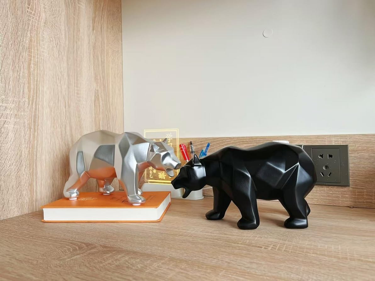Creative Animals/Bear Statues Collectible Figurines / Black