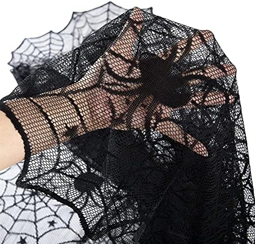 Halloween Lace Tablecloths Black Table Cloths Spiderweb Table Fabrics Decor
